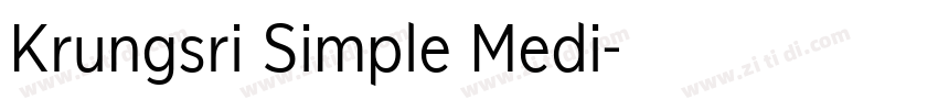 Krungsri Simple Medi字体转换